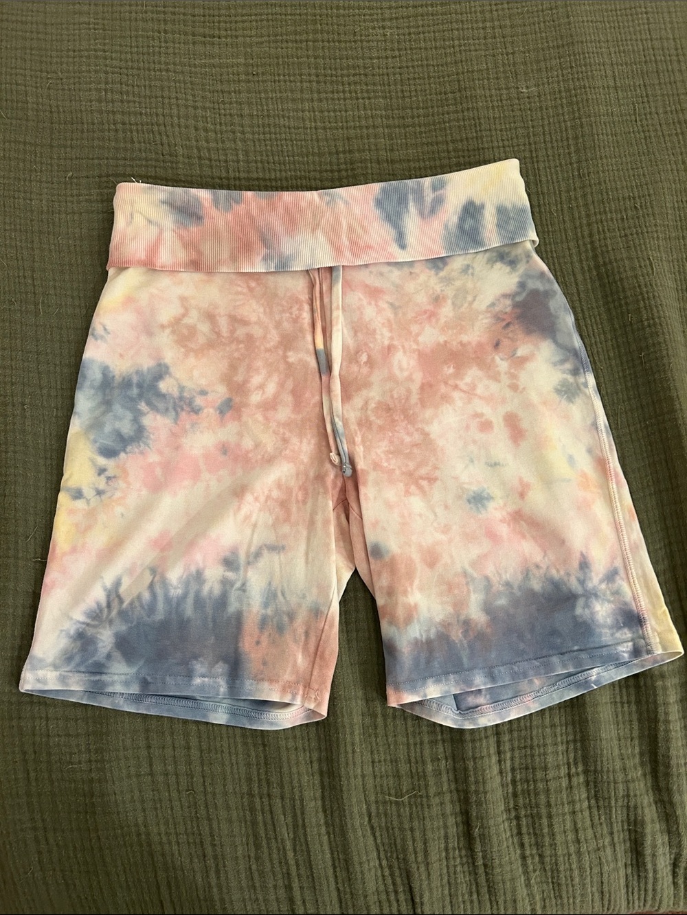 Old Navy Tie-Dye Pastel Bike Shorts - Pink, Blue